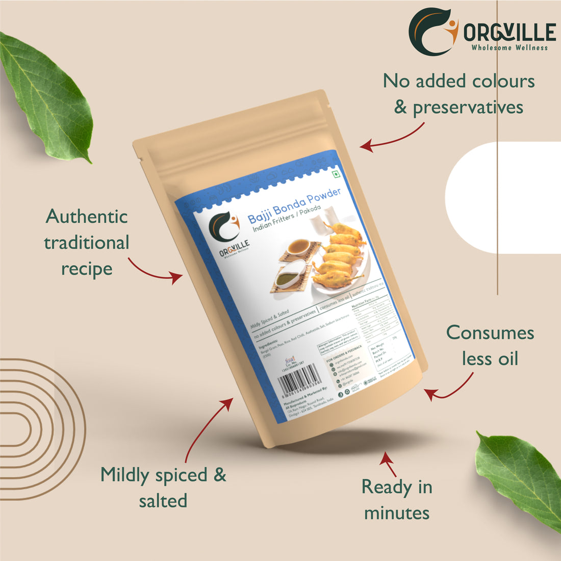 Orgville - Bajji Bonda Mix / Indian Fritters Powder (250g)