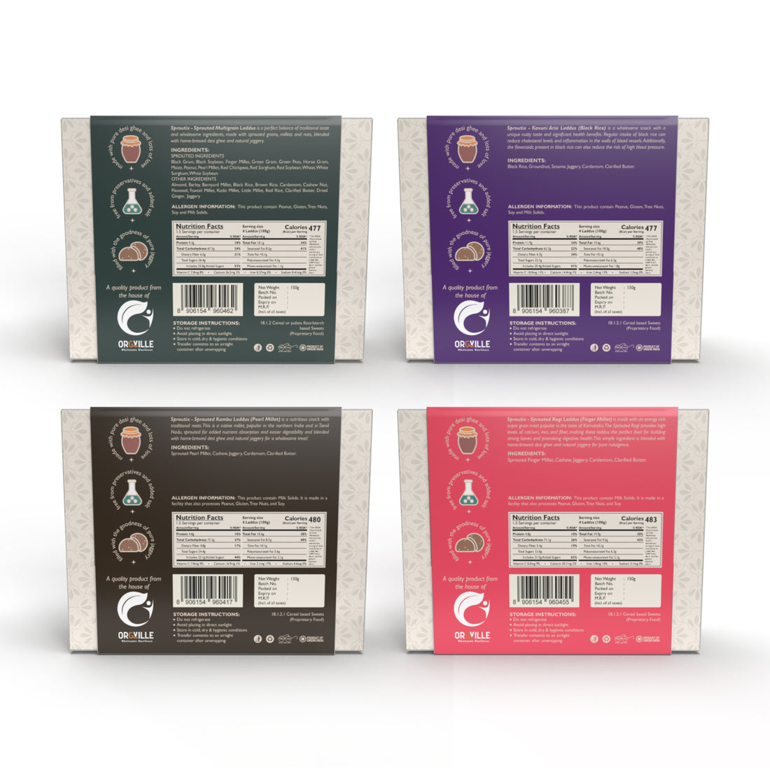 Sproutix Laddu (150g) - Combo 4 (Pack of 4)