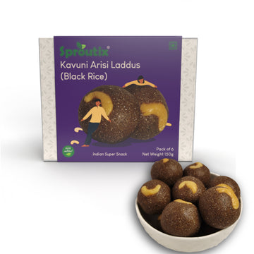 Sproutix Laddu - Kavuni Arisi Laddu (Black Rice) (150g)