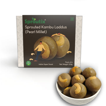 Sproutix Laddu - Sprouted Kambu Laddu (Pearl Millet) (150g)