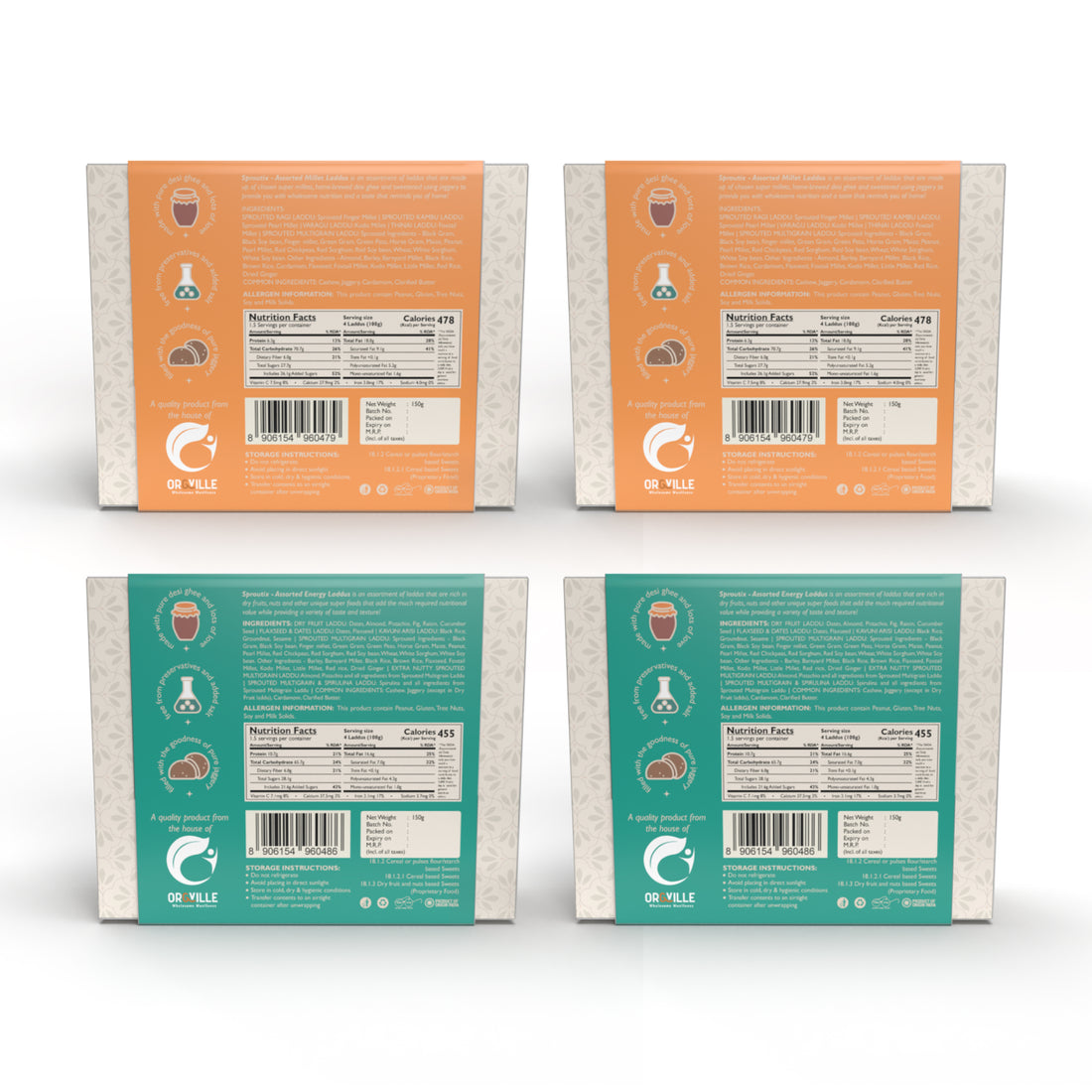 Sproutix Laddu (150g) - Combo 1 (Pack of 4)